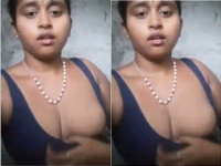 Horny Tamil Girl Shows Her Boobs and Masturbating Part 1